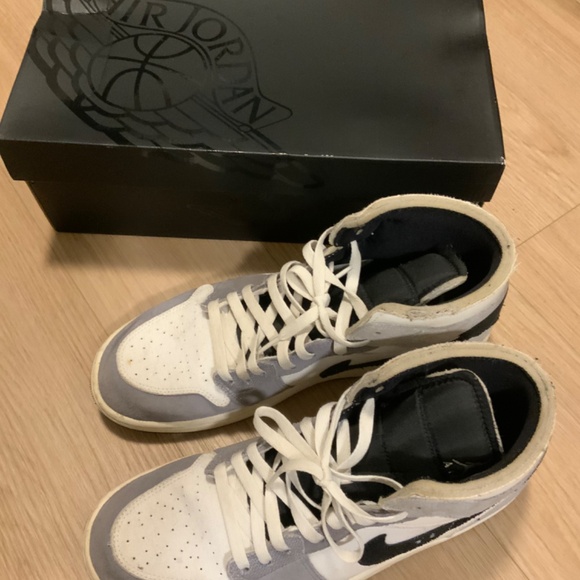 Air Jordan 1 Mid SE Craft "Cement Grey" - size 12 US / 11 UK - Picture 7 of 9